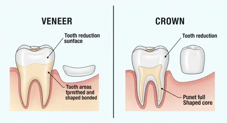 Veneers vs Crowns