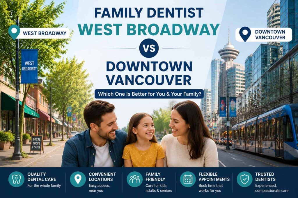 Family Dentist West Broadway vs Downtown Vancouver