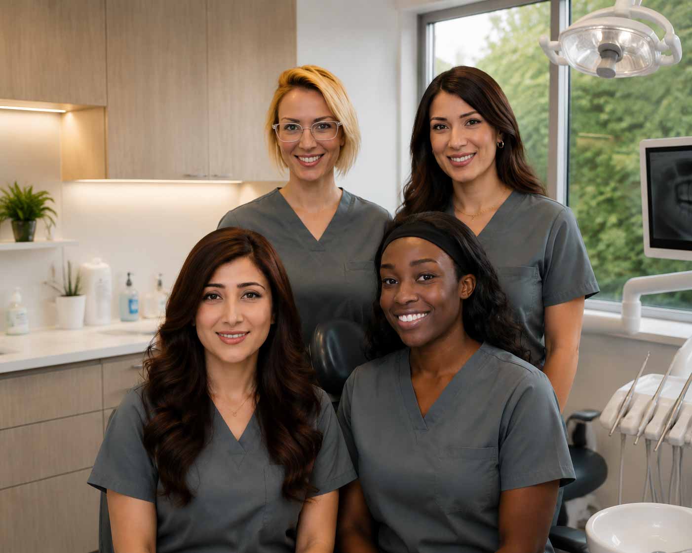team photo of willow dental care vancouver