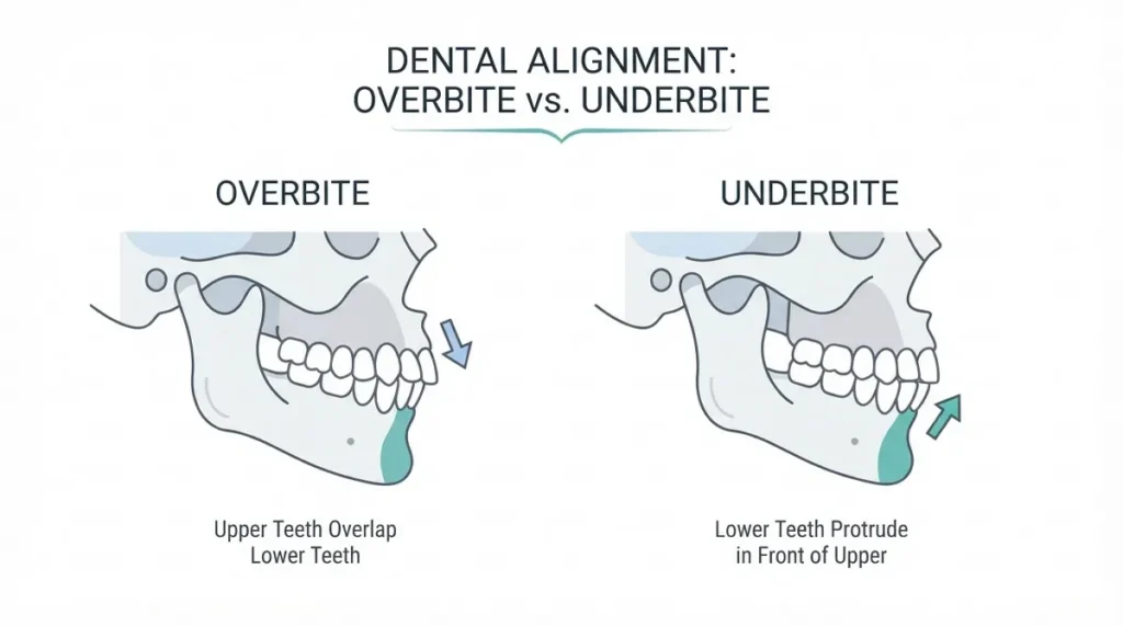 Overbite vs. Underbite